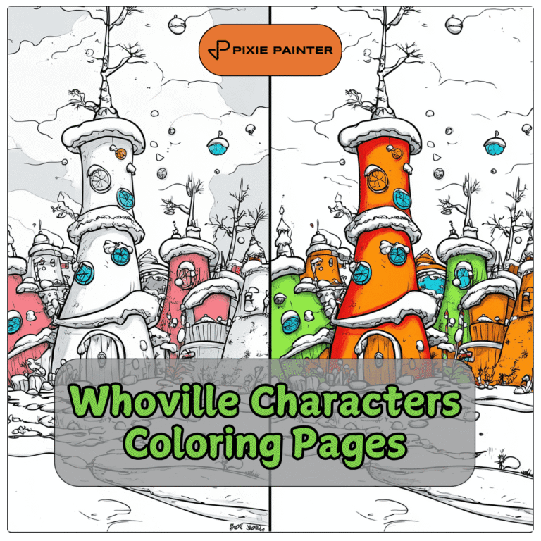 Whoville characters coloring pages