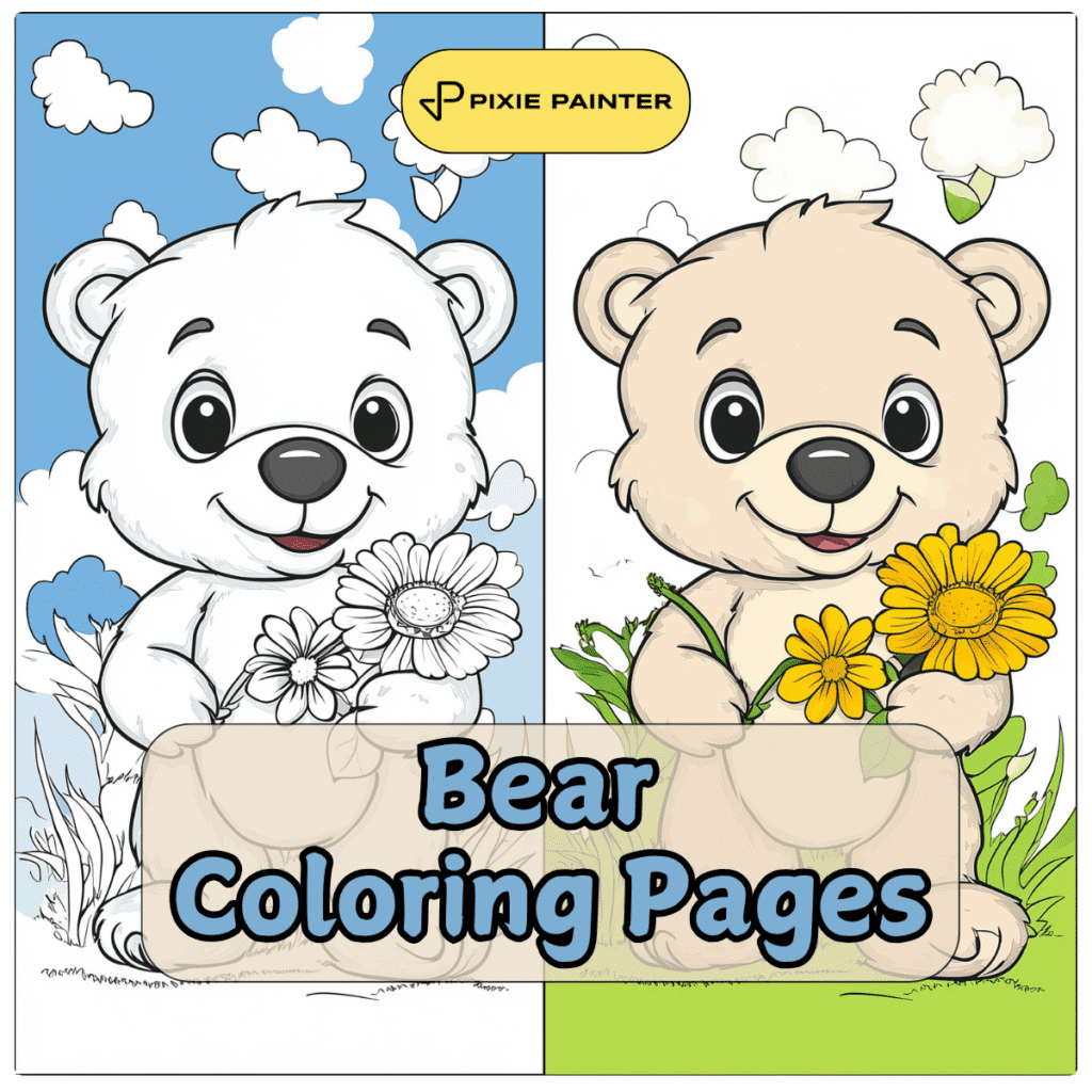 38 Bear Coloring Pages [Free PDFs] - Pixie Painter